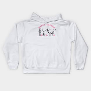 Dancing Skeleton Easter , Funny Easter Kids Hoodie